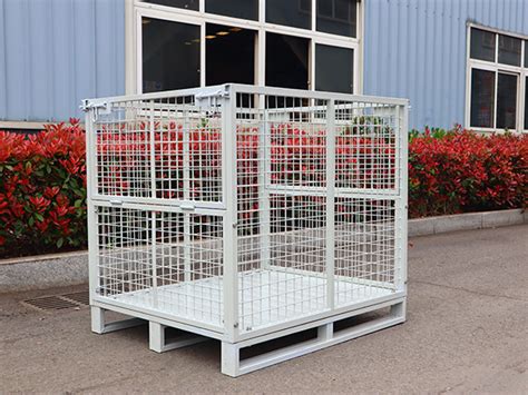 Collapsible Stackable Stillage Cage With Powder Coating And Galvanized