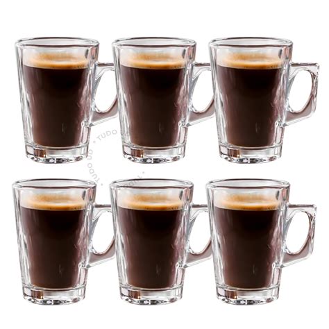 Jogo Pe As Canecas Capuccino Nespresso Em Vidro Irish Coffee Ml