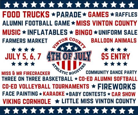 Fourth Of July Festival Vinton County Cvb