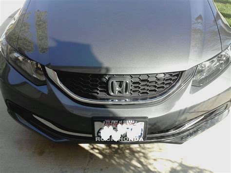 Just Plasti Dipped Chrome And Relocated Civic Badge On My 2013 Pmm