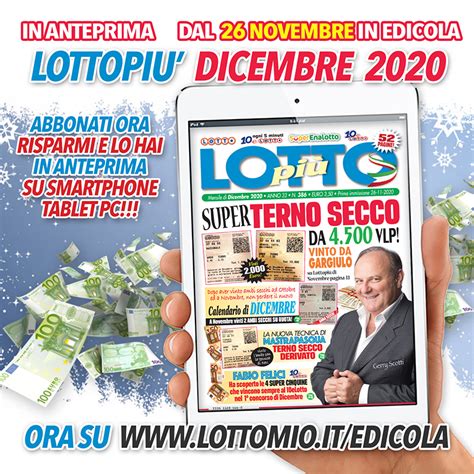 Non Perdere Il Nuovo Lottopi Di Dicembre Nel Nostro Store Digitale