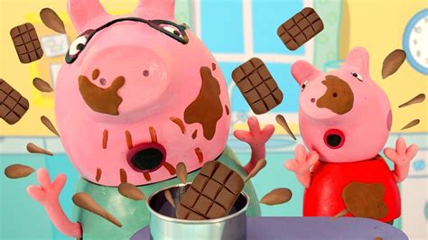 Peppa Pig English Episodes Peppa Pig Toys Making A Chocolate