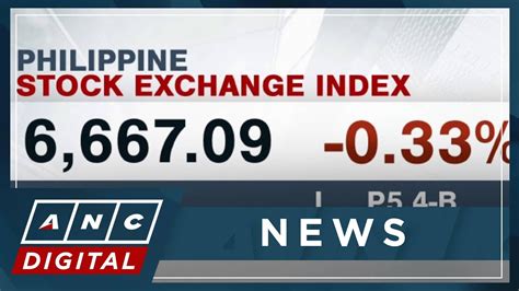 PSEi Closes Lower At 6 667 ANC YouTube