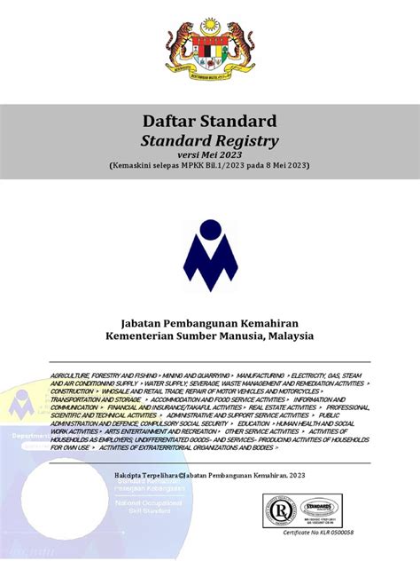 daftar standard versi  mei