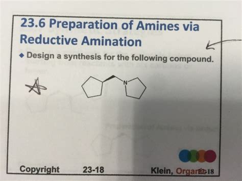 Solved Preparation of amines via reductive Amination design | Chegg.com