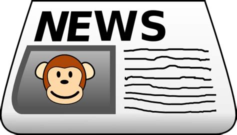 Monkey News Clip Art at Clker.com - vector clip art online, royalty free & public domain