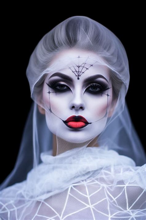 Halloween Ghostly Glam Makeup En 2024 Maquillaje De Bruja Fotos