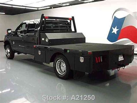 Ford F 350 Lariat Crew Diesel Drw 4x4 Flat Bed Nav 2014 Commercial Pickups