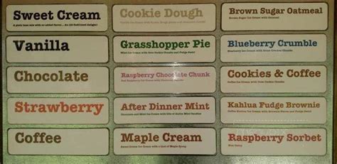 Menu Of Ilsley S Ice Cream In Weare Nh