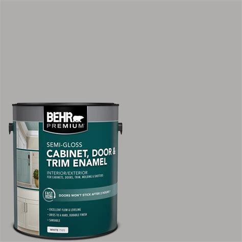 Behr Premium Gal N Flannel Gray Semi Gloss Enamel Interior