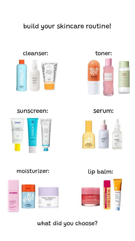 build your skincare routine! ⭐️🐚🏝️🌞🌈 | Skin care routine order, Basic skin care routine, Sephora ...