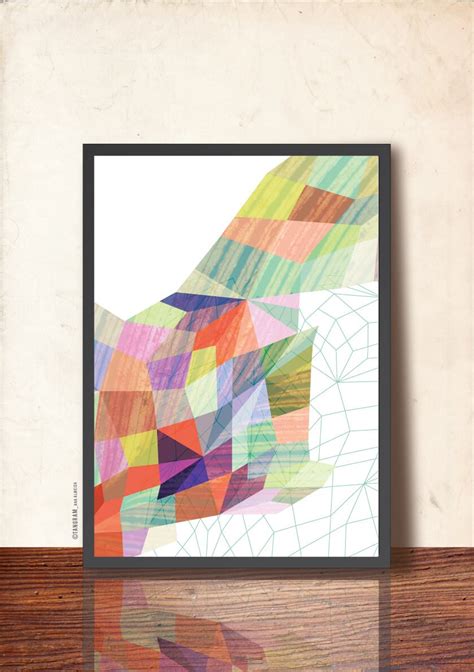 Geometric Print, Geometric Art. Poster Print, Abstract Wall Art ...