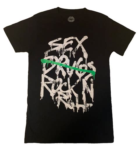 Sex Drugs And Rock N Roll Black T Shirt Soberisexy Clothing