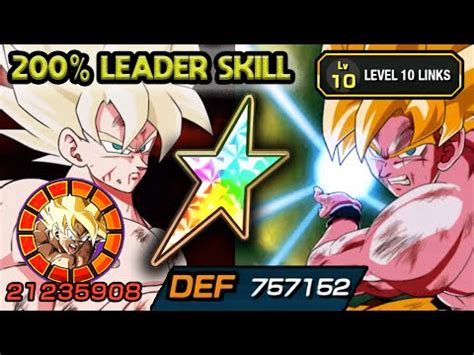 200 LEADER SKILL 100 INT LR SSJ NAMEK GOKU LEVEL 10 LINKS Dragon