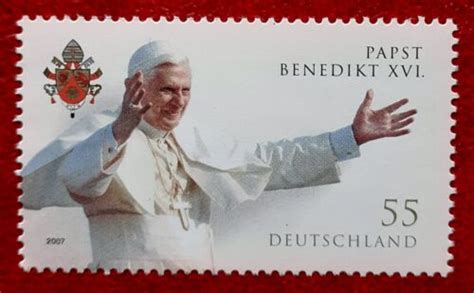 Briefmarke Brd Papst Bendikt Xvi Josef Ratzinger Postfrisch