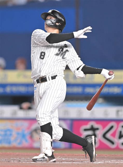 【ロッテ】中村奨吾が1点差に迫る今季11号ソロ「次も打てるように頑張ります」 ライブドアニュース