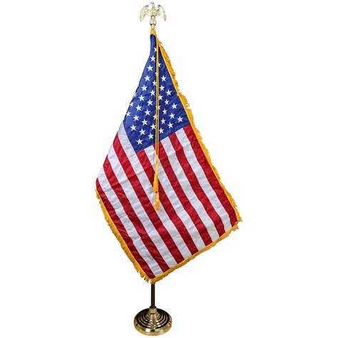 Us Indoor Parade Set With X Nylon Flag