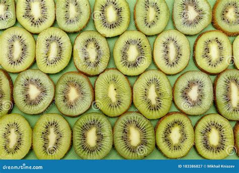 Color Texture Of Kiwi Stock Image Image Of Laid Design 183386827