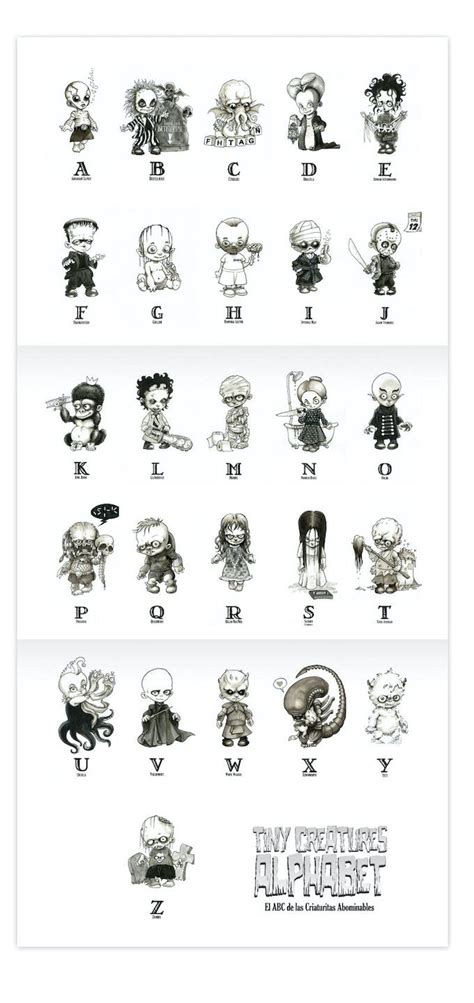 Tiny Creatures Alphabet El Abc De Las Criaturas Abominables By David G