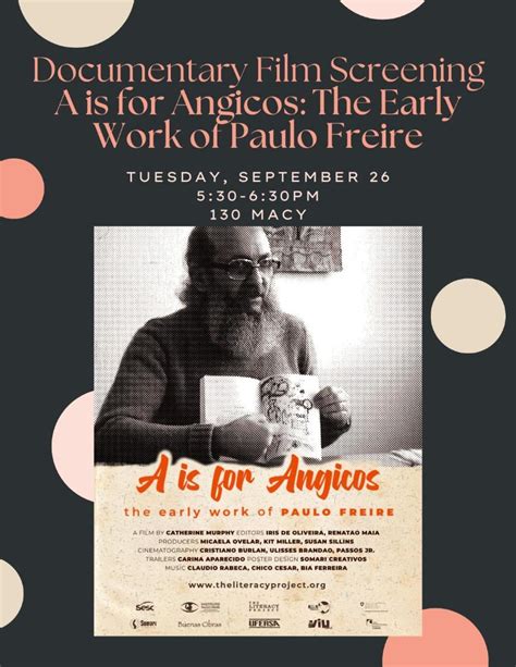 Second Edition Of The Documentary Film Screening Of A Is For Angicos