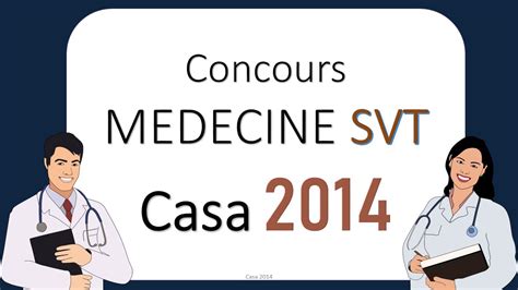 Correction proposée du concours MEDECINE SVT Casa 2014 YouTube