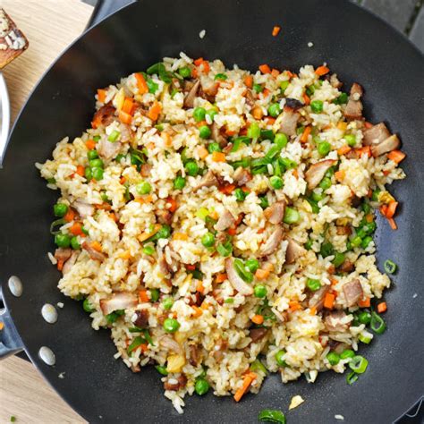 Bbq Pork Fried Rice With Char Siu Easy Chinese Recipe