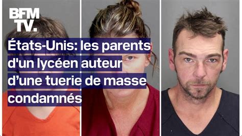 États Unis les parents d un lycéen auteur dune tuerie condamnés à au