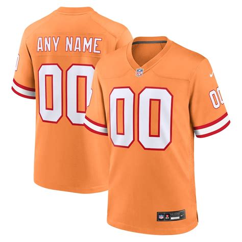 Tampa Bay Buccaneers Nike Custom Throwback Game Jersey - Orange