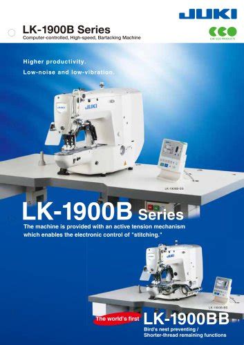 LK 1900B HS LK 1900B WS Juki Industrial Sewing Machine PDF Catalogs