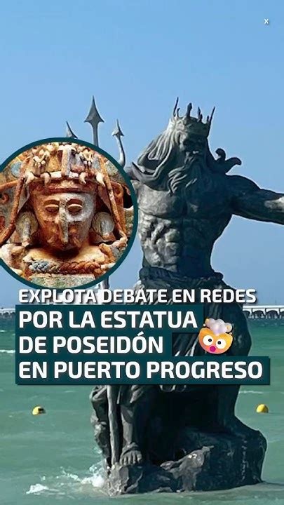 Explota En Redes Por La Estatua De Poseidón En Puerto Progreso Youtube