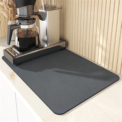 Diatomite Dish Drying Mat Super Water Absorbent Drying Mat For Kitchen