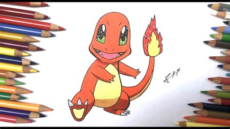 COMMENT DESSINER SALAMECHE POKEMON YouTube