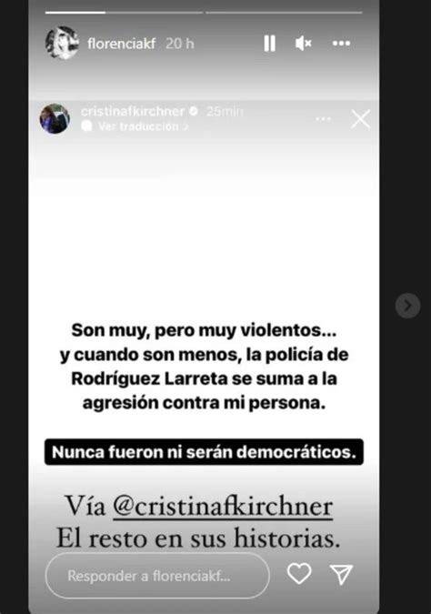 Tras El Discurso De Cristina Kirchner Vía Youtube Su Hija La Defendió