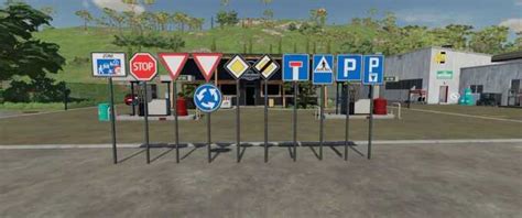 Fs Road Signs Pack V Buildings Mod F R Farming Simulator