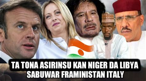 An Fallasa Faransa Kan Cutar Da Niger Da Kashe Gaddafi Yan Niger Ya