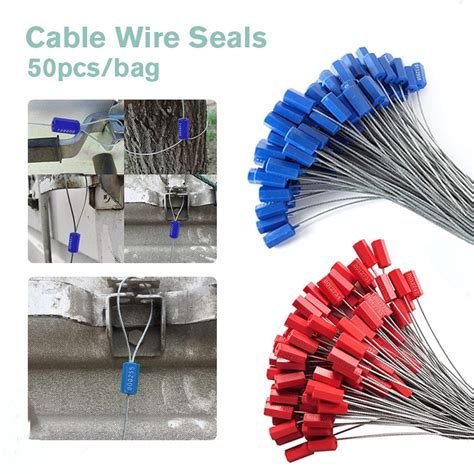 Anti Tamper Cable Wire Seals Pcs Numbered Security Steel Wire Locks