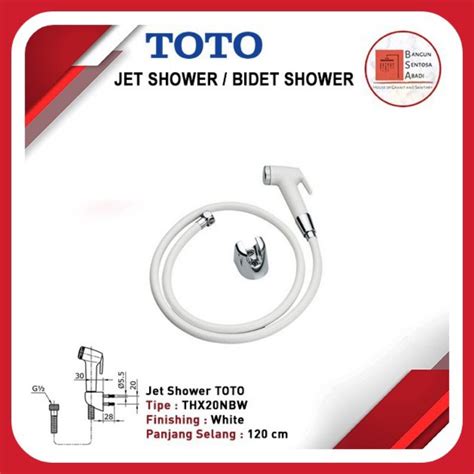 Jual JET SHOWER TOTO THX 20 NBW WHITE PUTIH SOWER BIDET CEBOK TOILET