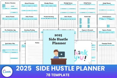 Side Hustle Planner Canva Interior Graphic By Munjixpro Creative