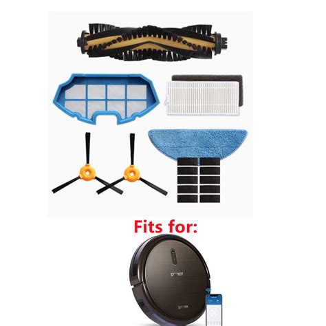 Escova De Rolamento Filtro Hepa Mop Pano Capa Para Ecovacs Deebot N