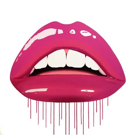 Decadence Pink Pop Art Lips Lips Illustration Lipstick For Fair Skin