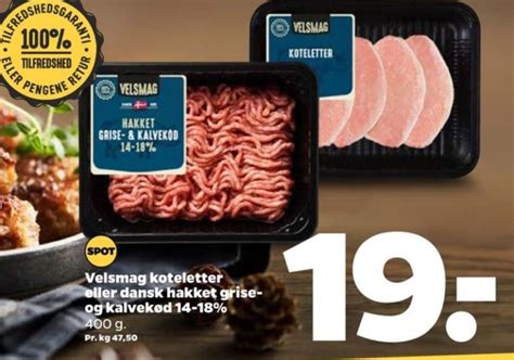 Velsmag Hakket Kalv Og Grisek D Netto December Alle Tilbudsavis