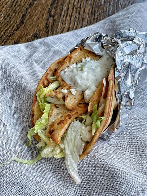 Healthy Sliced Chicken Gyro Sweet Savory And Steph