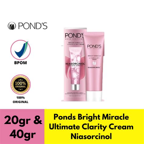 Jual Ponds Bright Miracle Ultimate Clarity Cream Niasorcinol Shopee