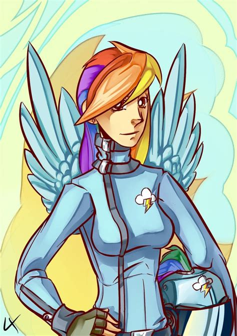 30296 Safe Artist Lexx2dot0 Rainbow Dash Human Female Humanized