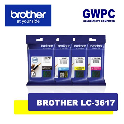 Brother LC 3617 Genuine Ink Cartridge LC3617 LC 3617 Black Cyan Magenta