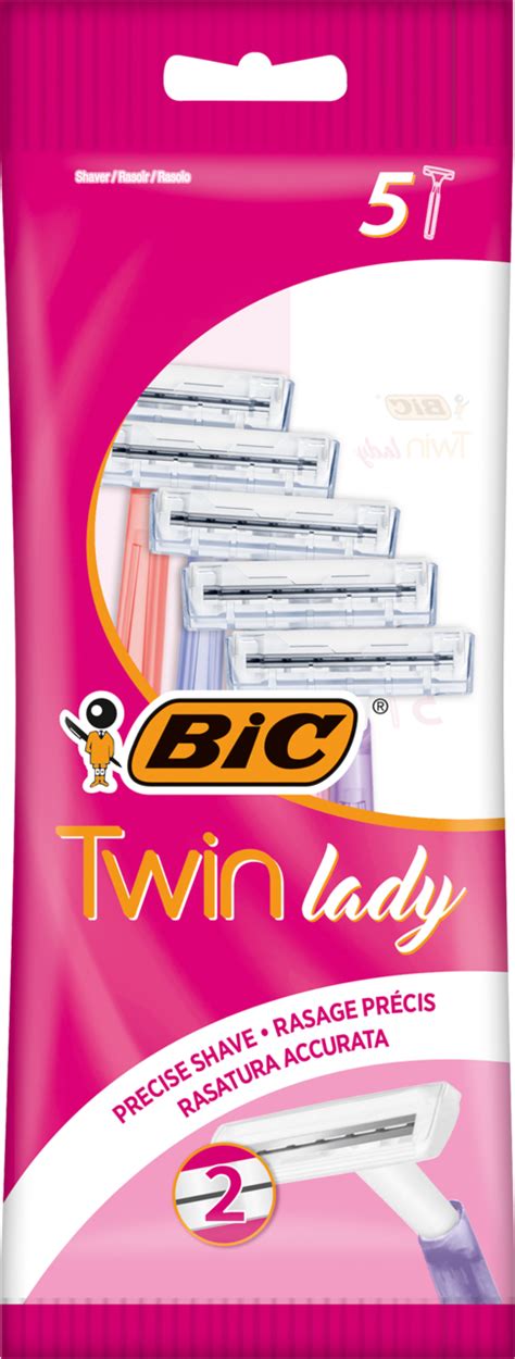 BIC Twin Lady Maszynki Do Golenia 2 Ostrzowe Dla Kobiet 5 Szt