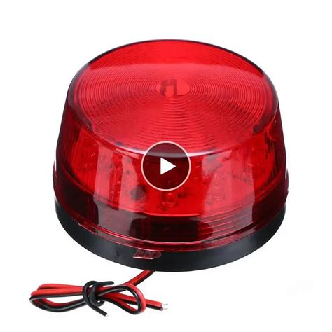 Carro LED Piscando Luz Estrobosc Pica L Mpada De Alarme De Emerg Ncia