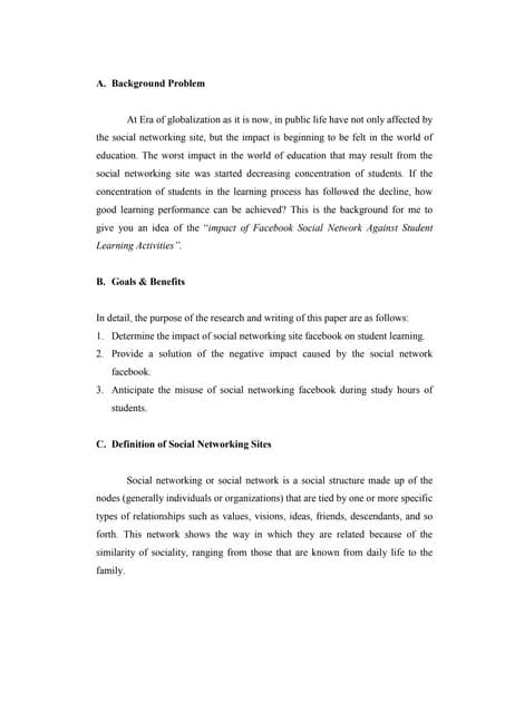 background problem docx