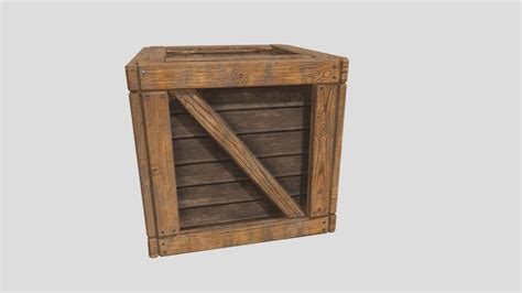 Wooden Crate 3d Model By Swensonj 08614b2 Sketchfab