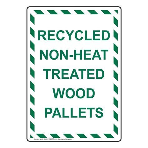 White Vertical Sign - Recycled Non-Heat Treated Wood Pallets